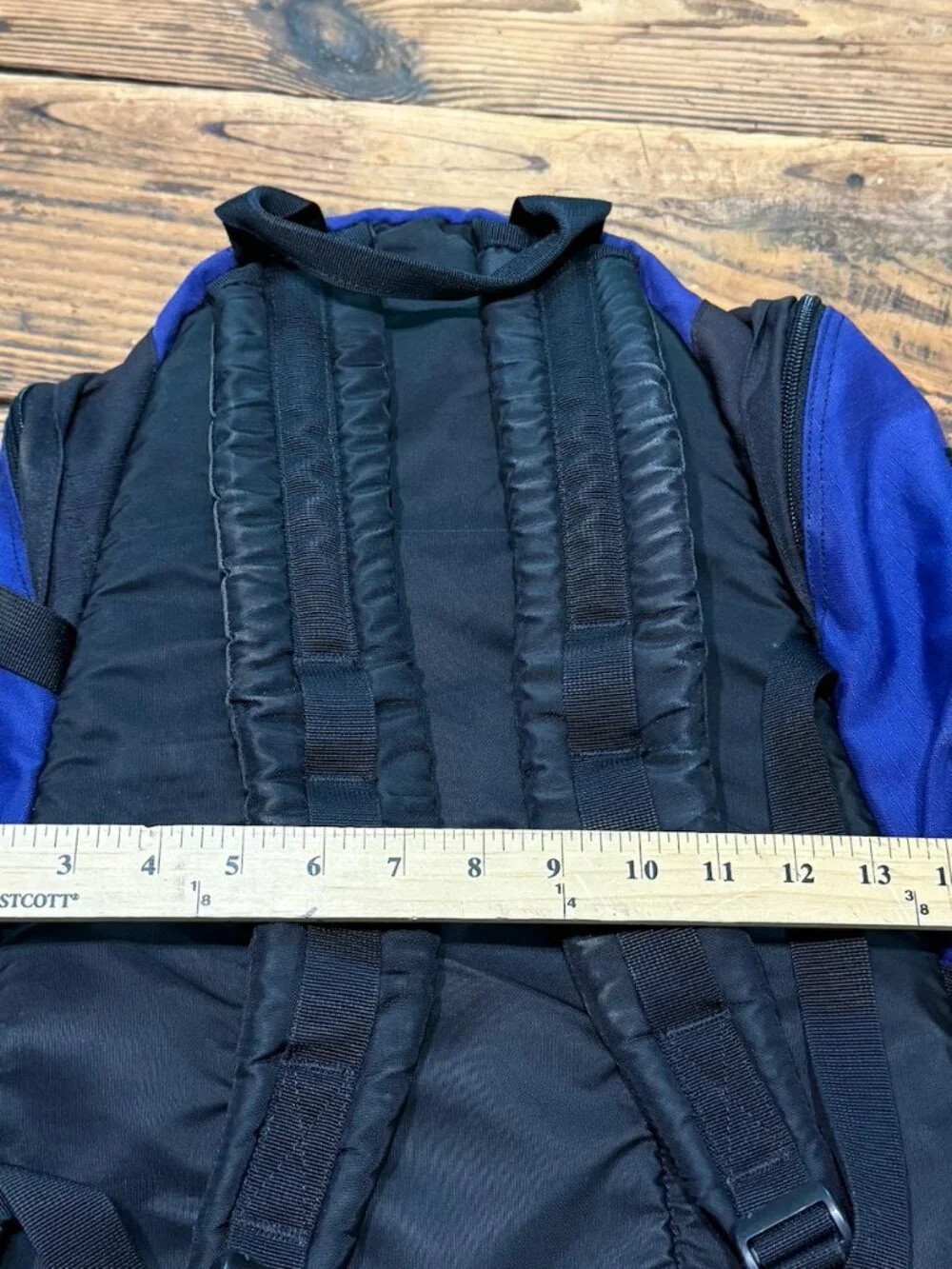 North Face Wasatch Backpack Purple Blue Hiking School Travel Bag VINTAGE 90s Y2K